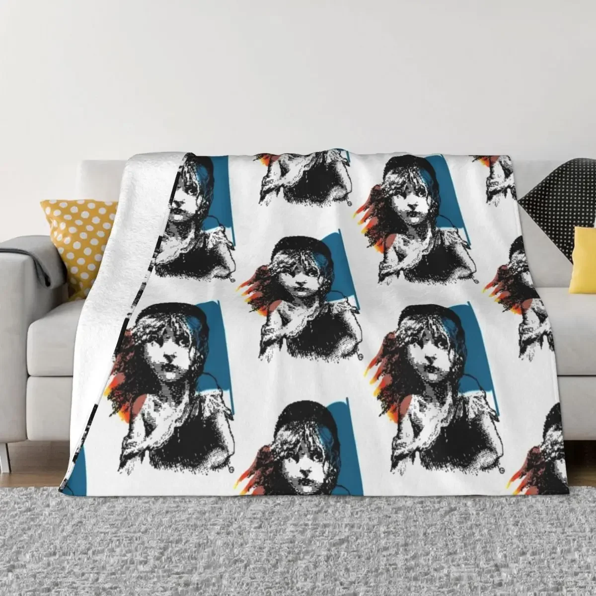 1986 Les Miserables London Broadway Broadway Throw Blanket Thin Soft Big Sofa Quilt Blankets