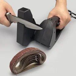 Professional Electric Knife Sharpener Grinder Sand Belts Kitchen Sharpening Machine Honing System Carpenter Tools Set