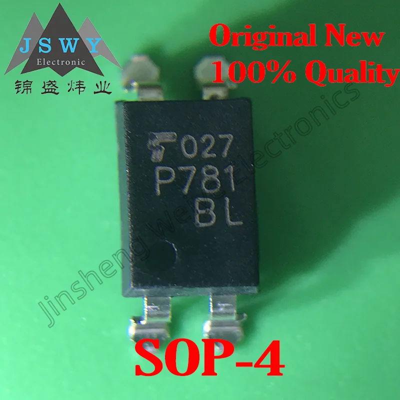 (50/500 pieces) TLP781BL P781BL SMD-4P Optocoupler 80V 60mA 100% New Original Stock Fast Shipping