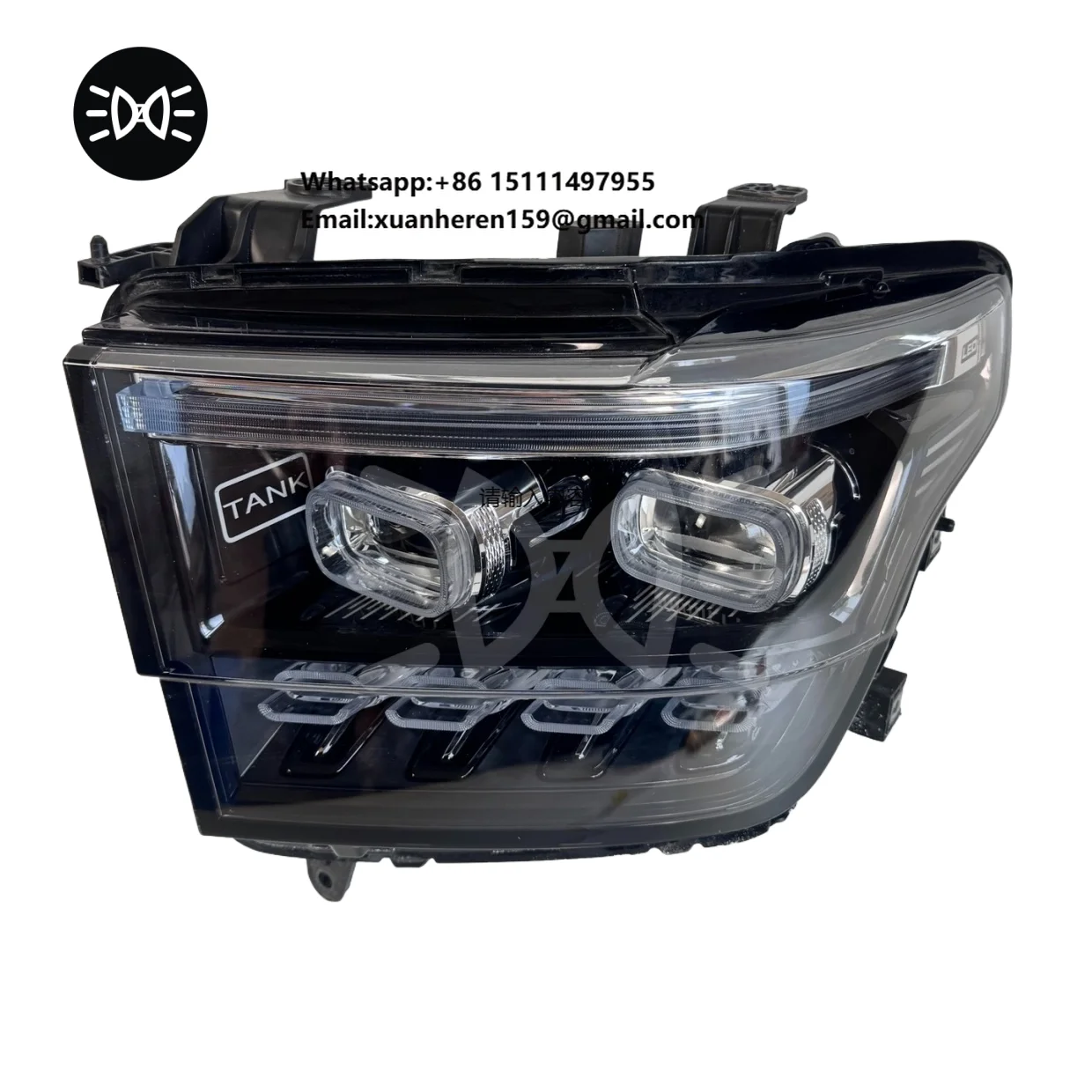 

Фара головного света для Tank 500 2022, 12В 45Вт, белый светодиод, в сборе, передняя лампа