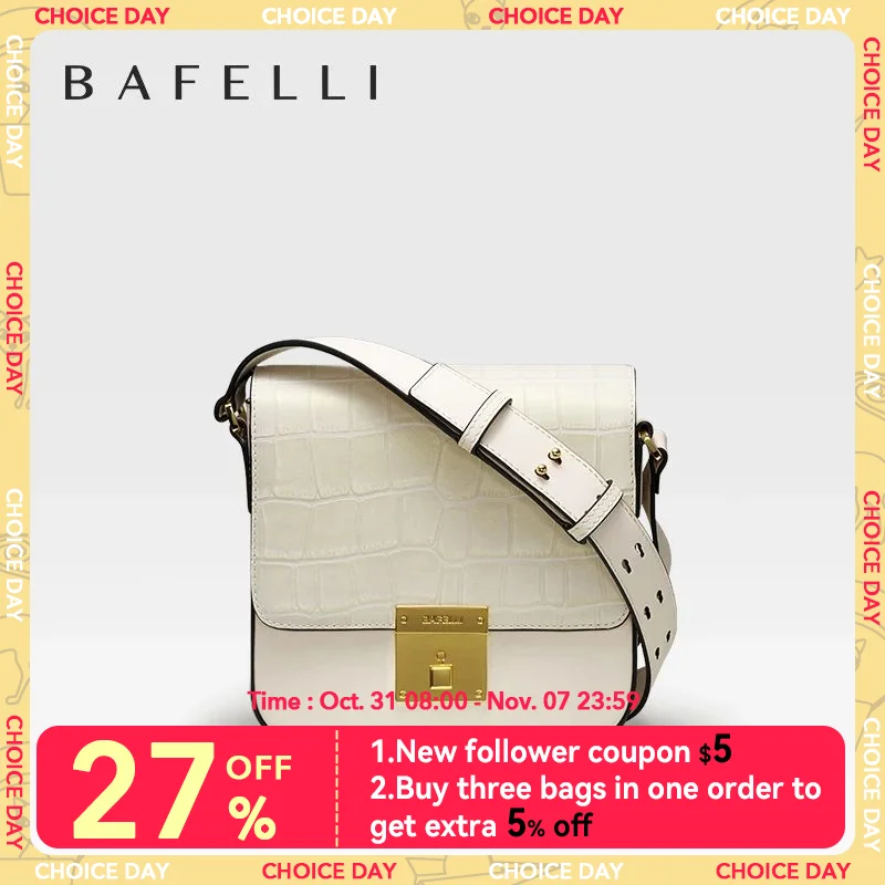 

BAFELLI 2023 K GOLD WOMEN'S NEW FASHION BAGS LEATHER ORIGINAL DESIGNER LUXURY BRAND TRENDING SHOULDER PURSE CASUAL STYLE