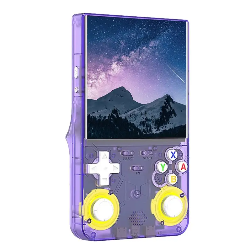 

ABKQ-Portable R36ultra Retro Handheld Game Console 4.0-Inch Screen Open-Source Linux System 64GB Storage Portable Video Player