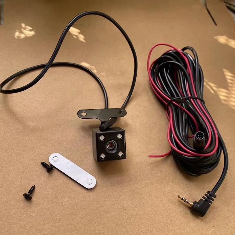 JISUIDA Car Camera Driving Recorder Rear Camera 5-Pin 4-Lamp Ultra-Clear Night Vision Reversing Camera