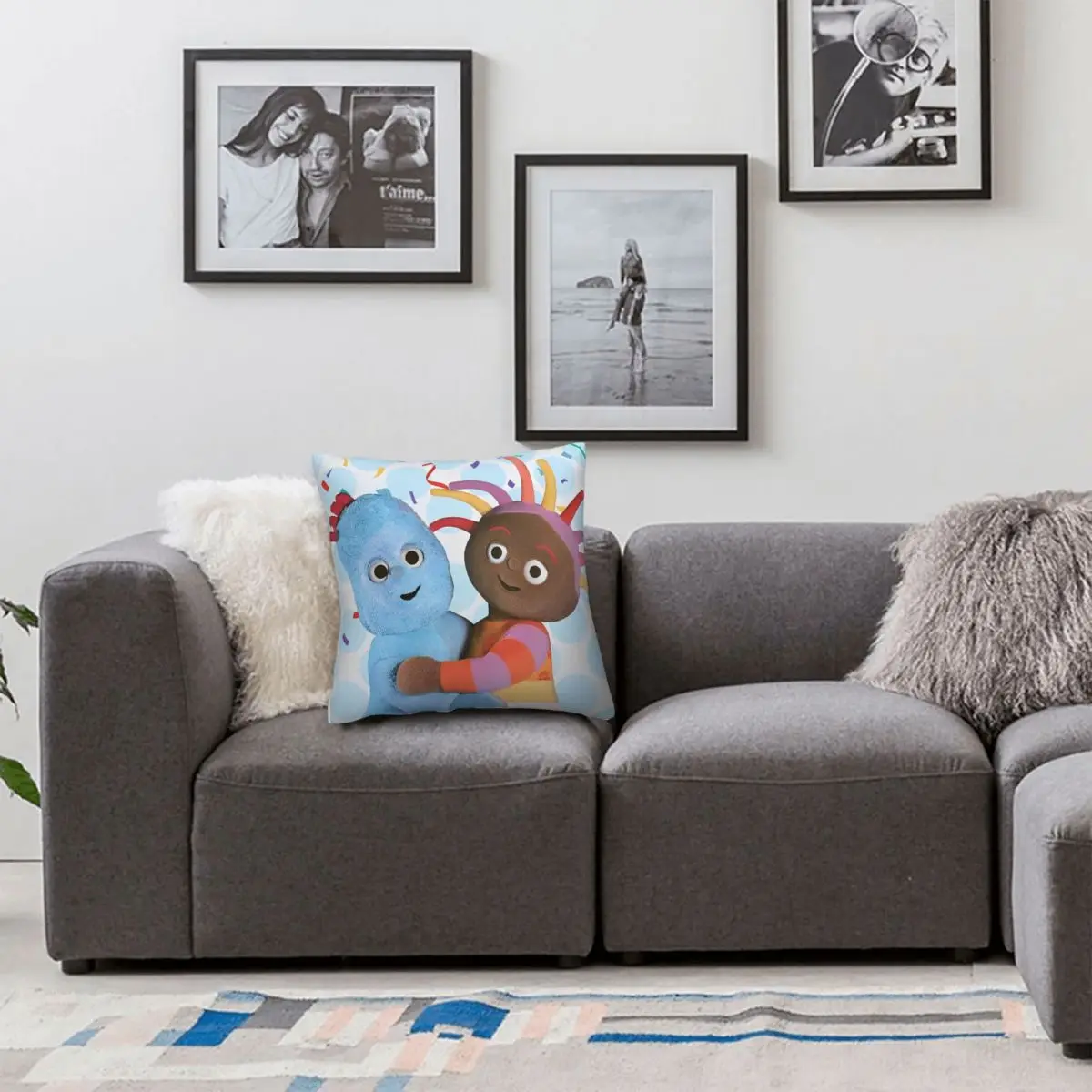 في الليل حديقة كيس وسادة الأصدقاء غطاء الوسادة مربع نمط وسادة غطاء الحديثة سادات للسيارة ديكور المنزل #6