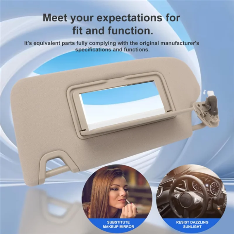 BB-96401-3SG8A حاجب الشمس الجانبي للسائق لنيسان سنترا 2013 2014 2015 2016 2017 2018 2019