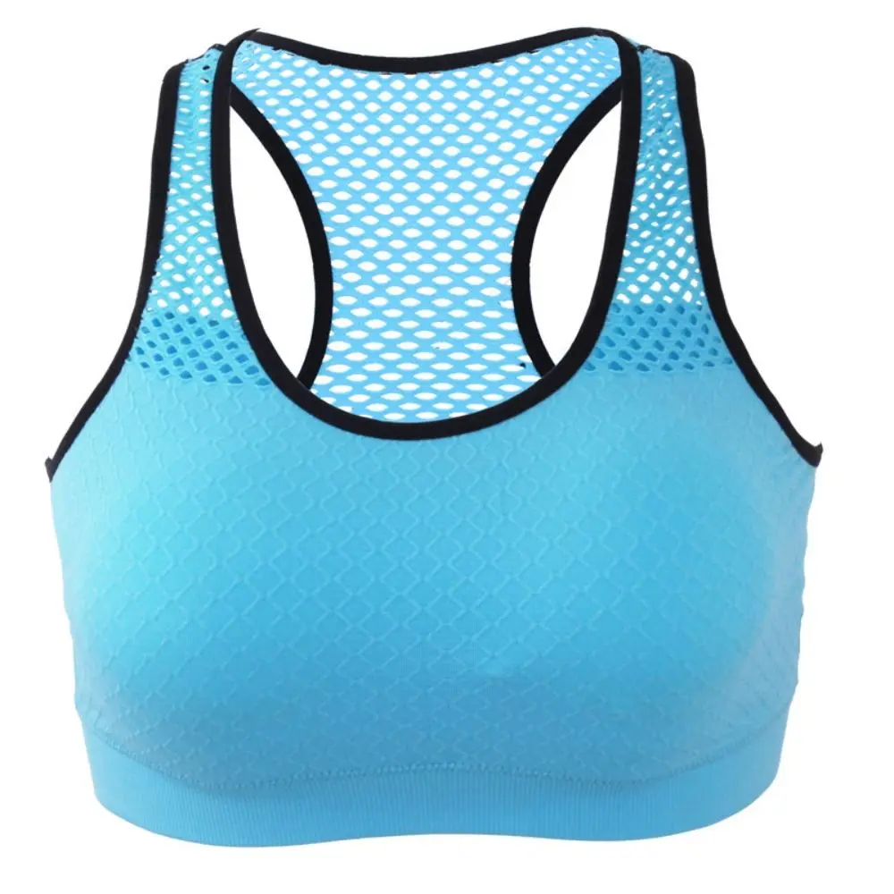 

High Shockproof Women Active Bra Breathable Hollow Out Sports Bra Comfortable Quick-drying Yoga Top Vest Ladies