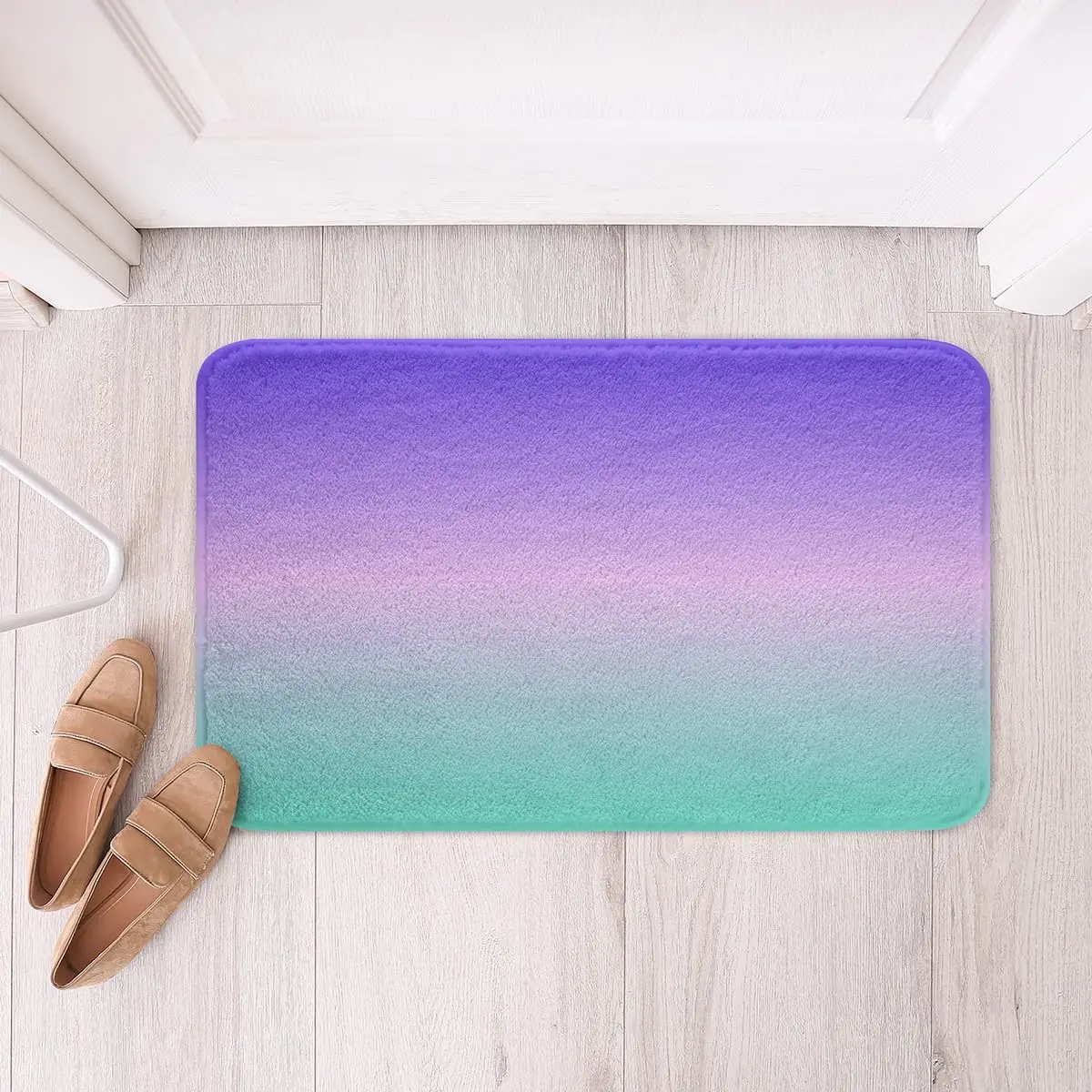 Ombre Entrance Door Mat Color Rainbow Carpet Girls Bedroom Modern Art Rug Bathroom Mats Home Living Room Floor Mat