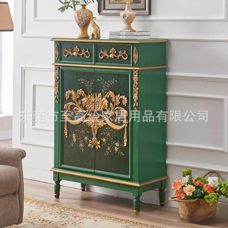 

Light luxury shoes home painted entrance, door shoes balcony storage, living room decoration