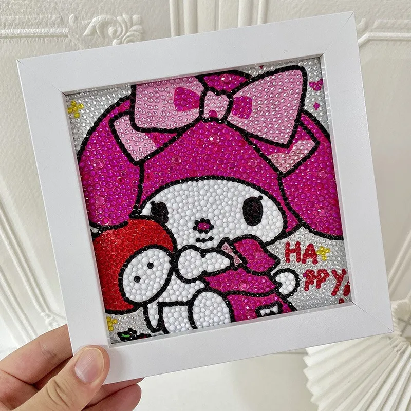 Sanrio 5D Diamond Painting Kuromi Cinnamoroll DIY Handmade Kit Is Full of Diamonds Cross Stitch for Children\'s Home Decor Gift