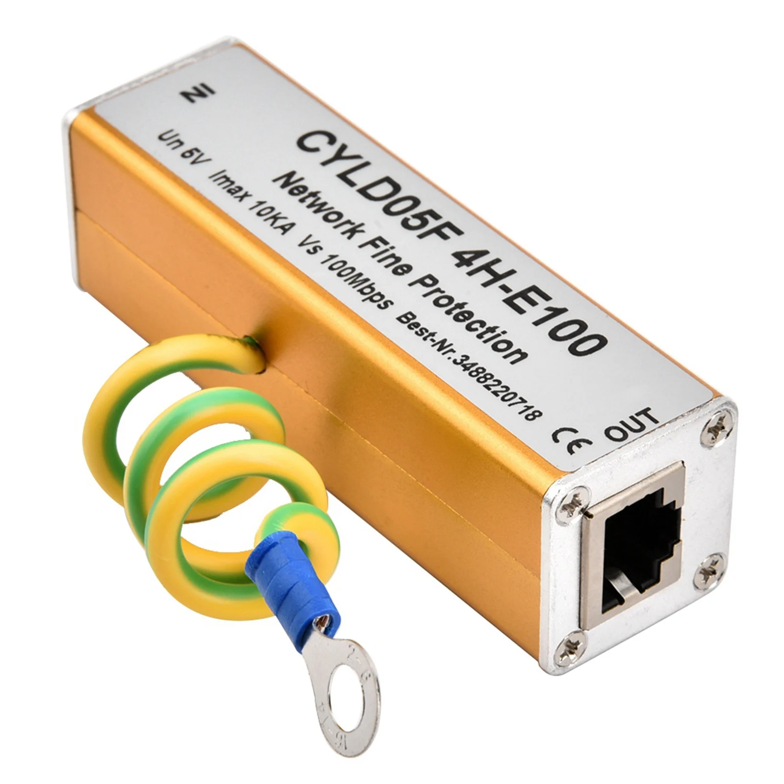 RJ11 Protector RJ45 RJ11 Adapter Ethernet Network  Protector Thunder Lighting Arrester  5V  Protector