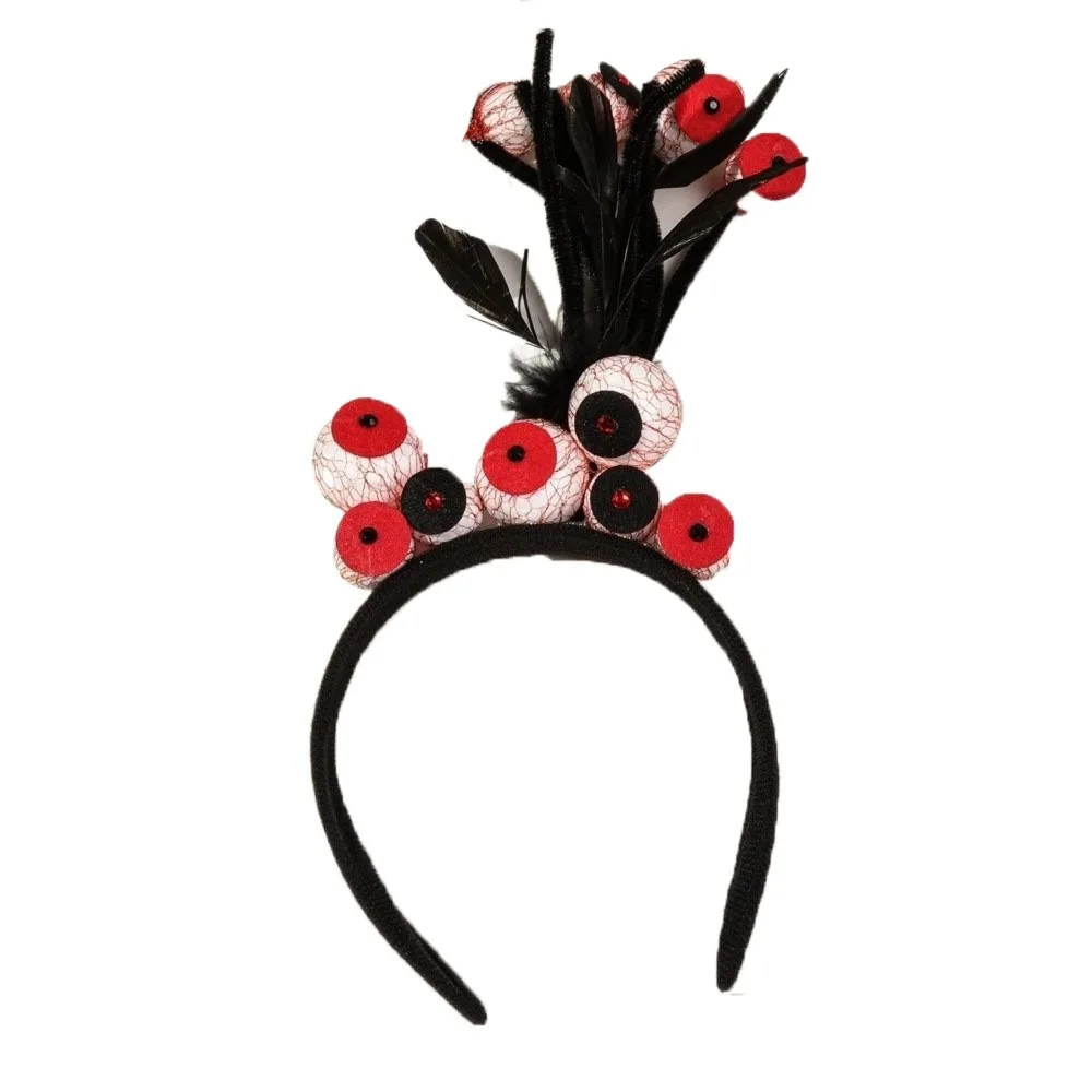 

Funny Bat Halloween Hair Hoop Pumpkin Ghost Spider Headband Mesh Plastic Festival Hair Accessories Women