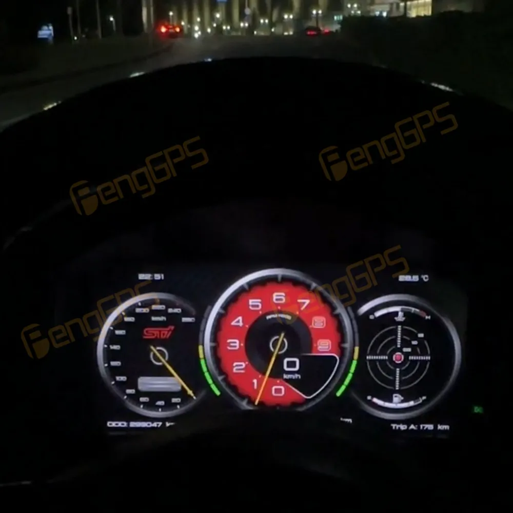 

Digital Cluster 12.3" Odometer Screen For Honda Fit 2014-2020 Virtual Cockpit Speed Meter Car Dashboard Instrument Linux System