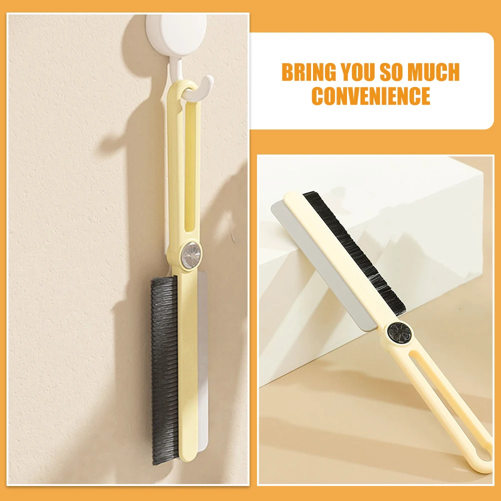 

Cleaning Brush for Bathroom Kitchen Tiles Gaps Crevice Tool Sliding Door Track Scrubber Bristles Ergonomic Handle Color