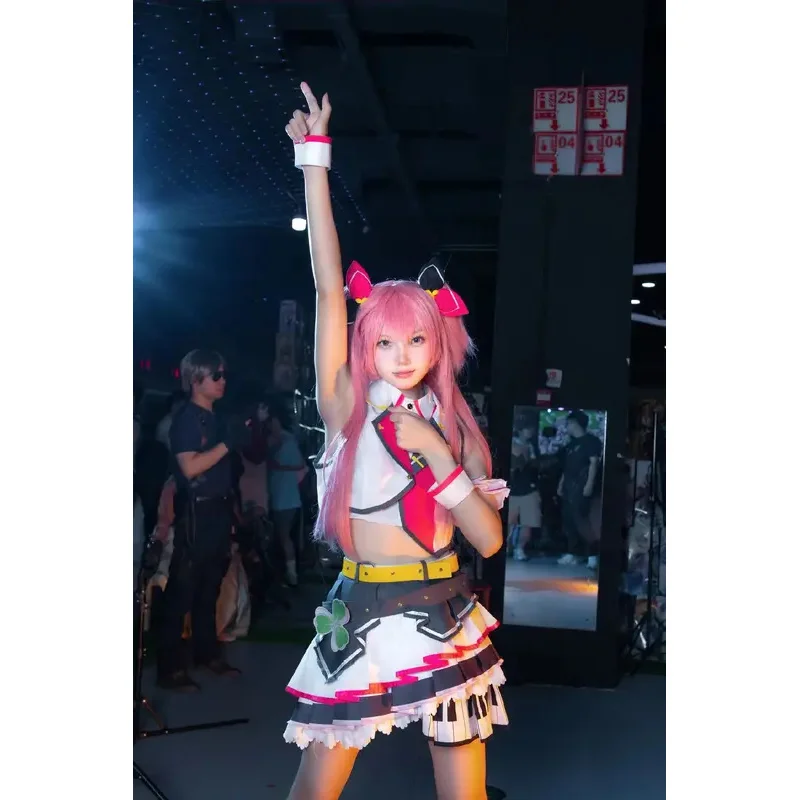 مشروع Sekai الملونة المرحلة الفذ تأثيري أنيمي Vocaloid المزيد من القفز كوستوم Hanasato Minori Momoi Airi Hinomori Shizuku Dressc؛ 8، ك