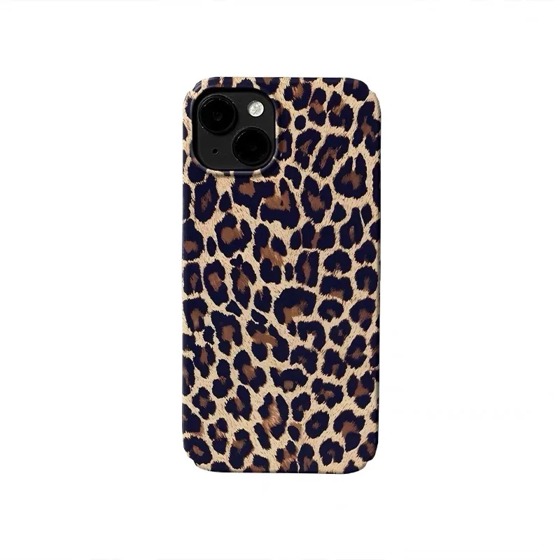 

Full Screen Brown Leopard Print Phone Case for IPHONE 17 Air 16E 15 PROMAX 14 Plus 13 12 MINI 11 PRO XR Acrylic Phone Cover