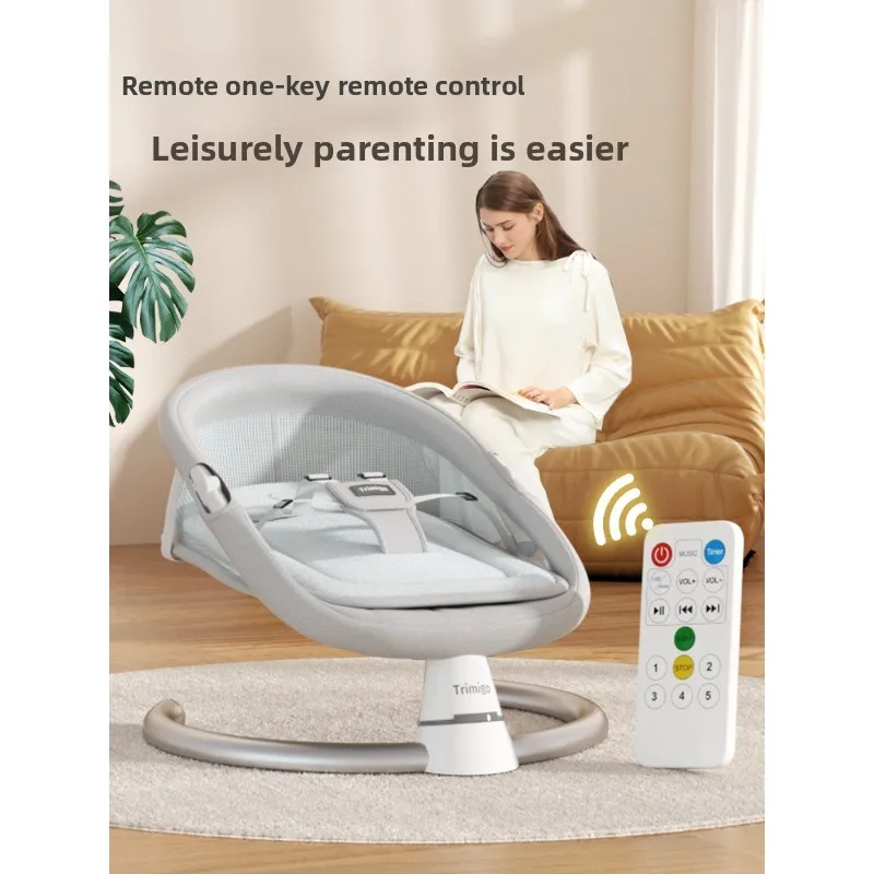 

Taimei Infant Electric Rocking Chair Baby Soothing Recliner Cradle Lounger Newborn Nap Chair Adjustable Comfort Seat