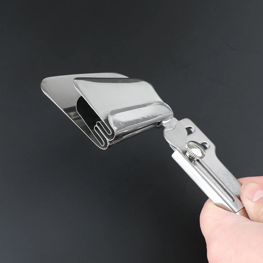 

Metal Seamer Binder Small Sewing Machine Accessory Right Angle Hemmer Tool For Binding Edges Rolled Hem Foot Overlock