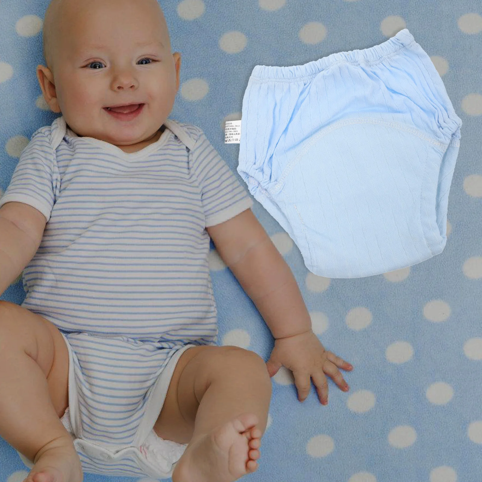 1 قطعة حفاضات قابلة لإعادة الاستخدام التدريب لحديثي الولادة طفل تنفس طفل التدريب حفاضات الرضع السراويل القطنية الرضع قعادة السراويل #4