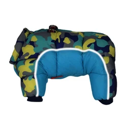 Fullbody Small Dog Coat Warm Fleece Puppy Jacket Dog Winter 4-Leg Puffer Coat Reflective Turtleneck Dog Snow Jacket Snowsuit