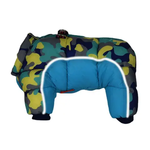 Cappotto per cani di piccola taglia Fulllbody Giacca per cuccioli in pile caldo Cappotto invernale per cani a 4 gambe Dolcevita riflettente Giacca da neve per cani Tuta da neve