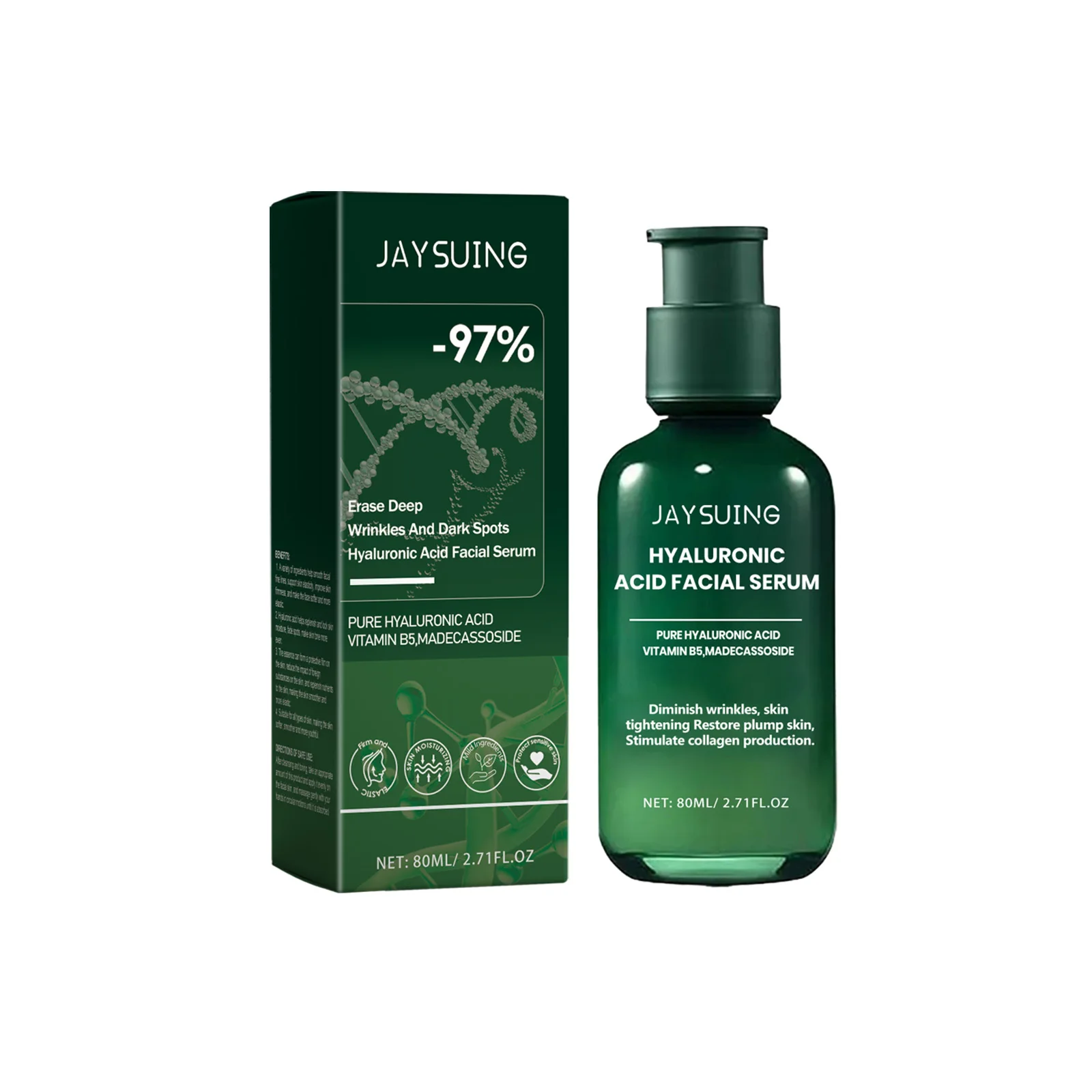 

Jaysuing Moisturizing Serum Brightening And Hydrating Skin Care Serum For Facial Wrinkles 1pcs