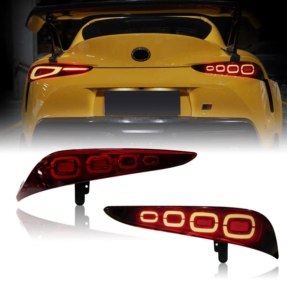 

Modified Taillamp For Toyota Supra A91 2021+ Car Rear Stop Brake Running Lamp LED Tail Lights Assembly