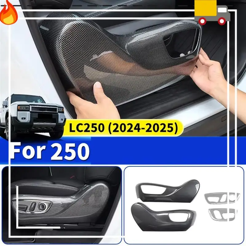 

Discount-1Set 4Pcs Seat Side Guard Plate For Toyota Land Cruiser 250 Prado Lc250 2024 2025 Seat Adjustment Panel Cover