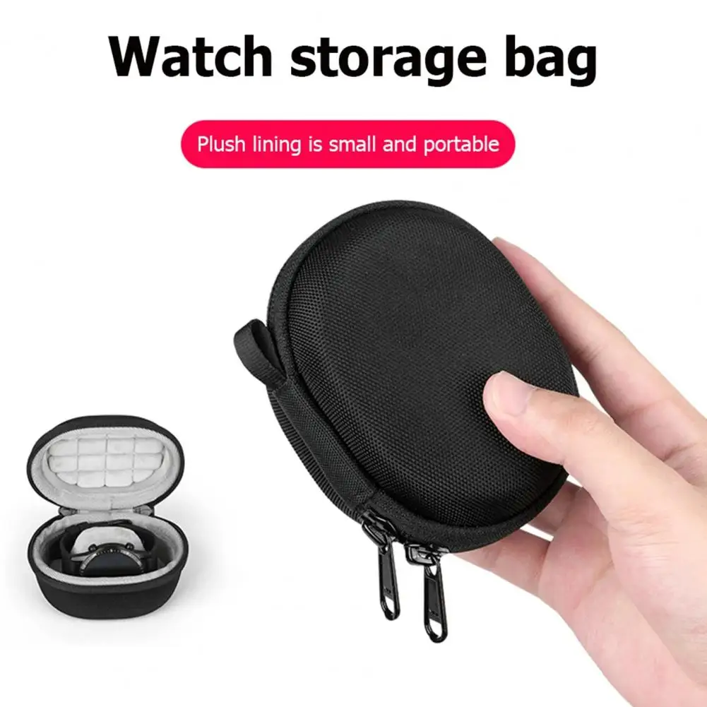 Smartwatch Storage Bag Shockproof Anti-Static Soft Inner Layer Watch Protector Impact-resistant Watch Bag for iWatch7/6/for Huaw