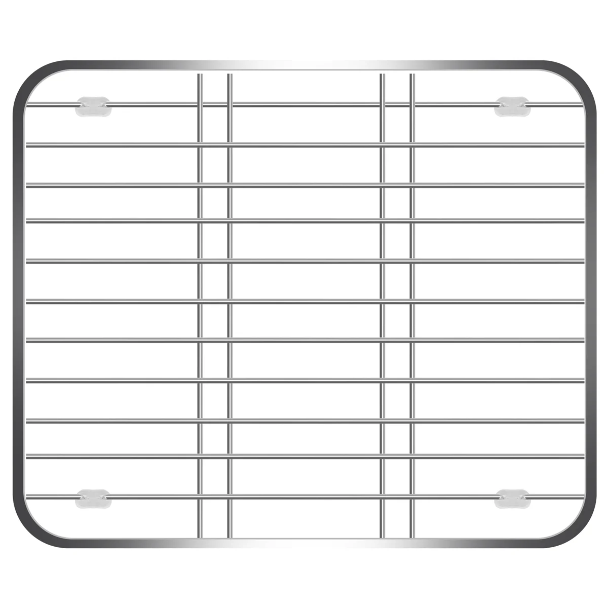 Qualitative Stainless Steel Sink Drainer Rack Multifunctional Kitchen Fruit Vegetable Dish Drying Rack Kitchen Sink Protector Gr