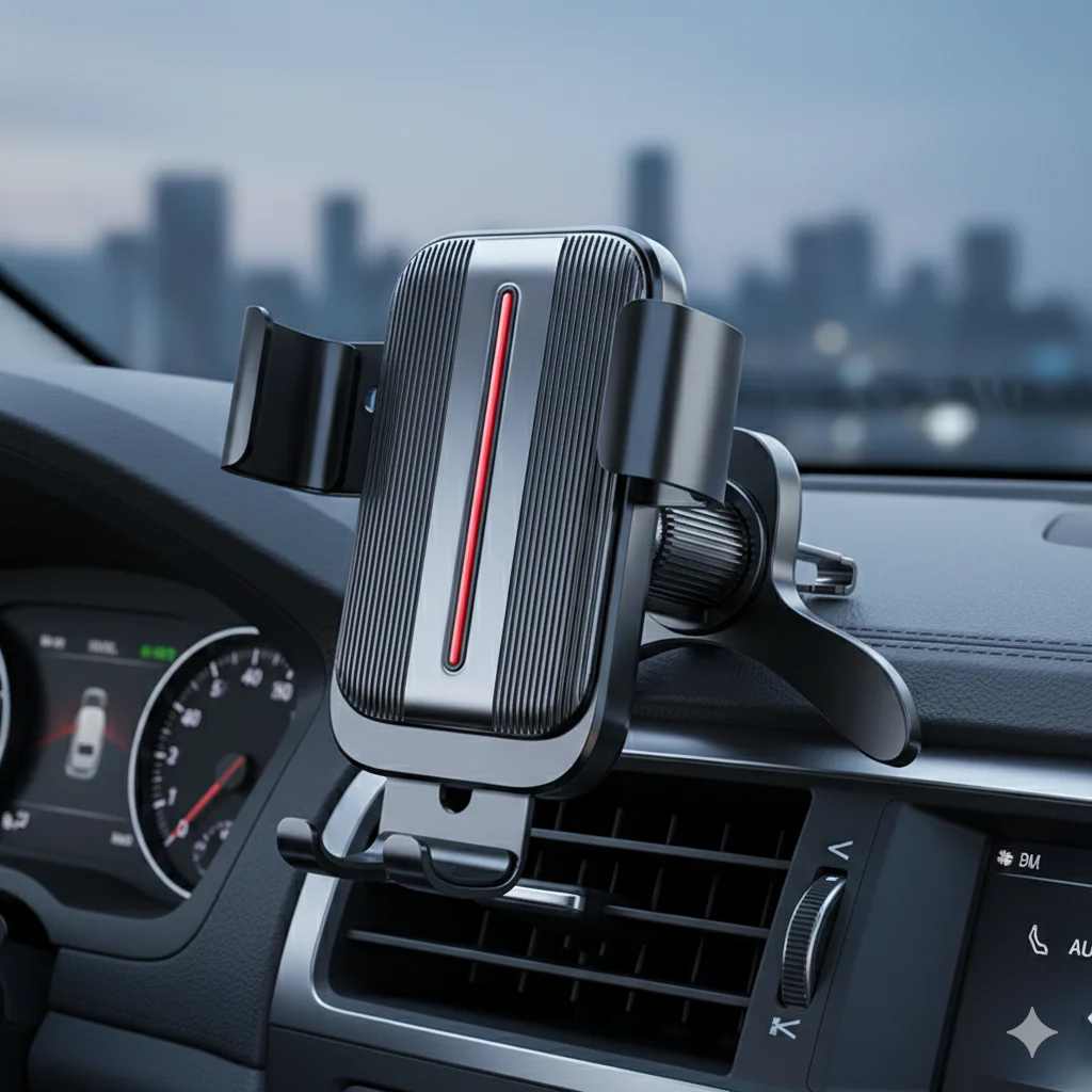 

Secure Air Vent Car Phone Mount, Stable "Golden Triangle" Grip, One-Hand Operation, Universal Holder for Safe Driving