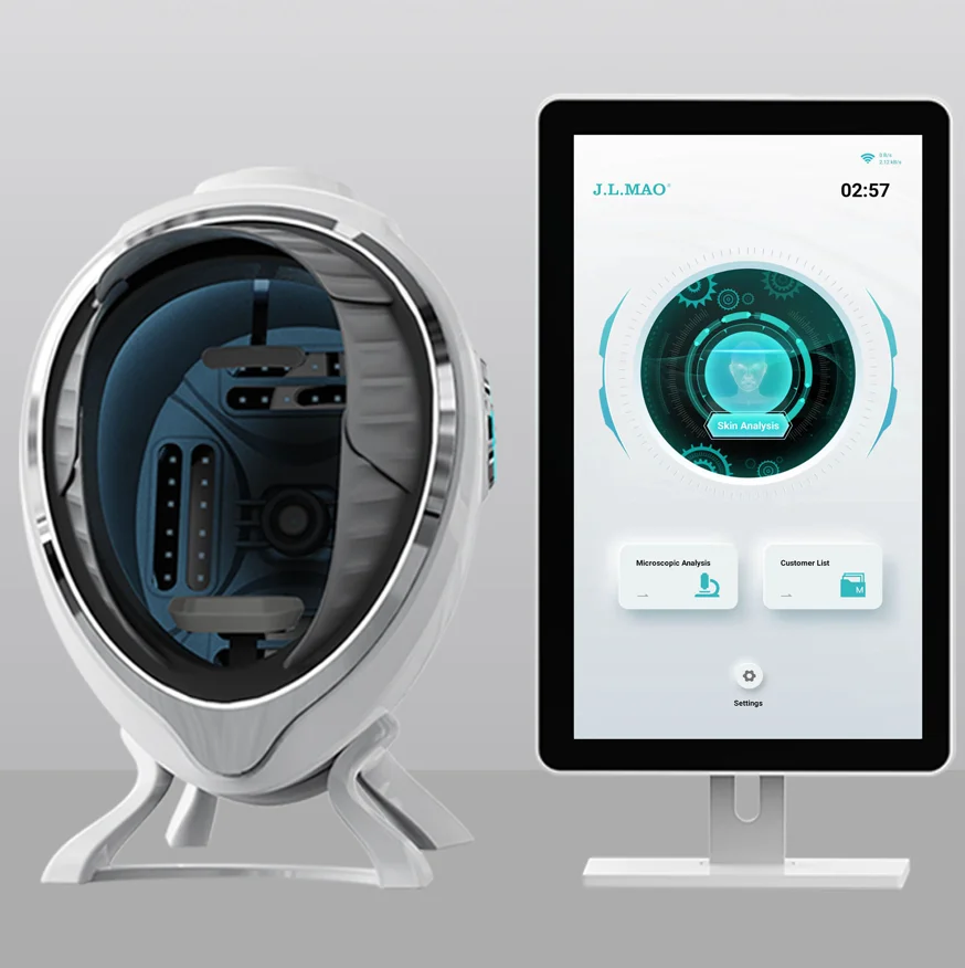 Face Pro Ai Smart Top Imaging Skin Problem Mirror Salon Spa 10 Spectral Technology Magic Skin Analyser Machine