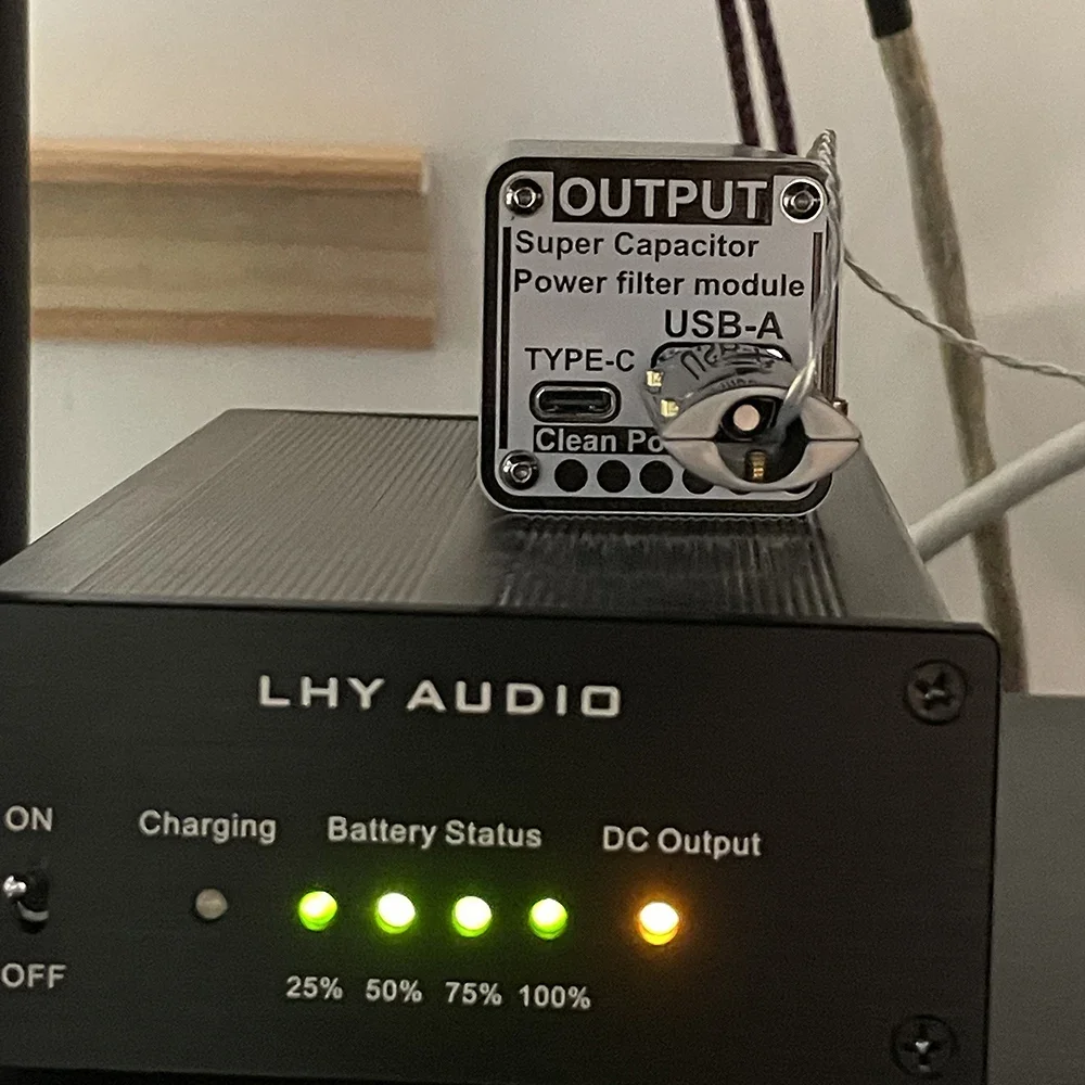 Nvarcher 5V Filter Daya Kapasitor Super Tipe C Input dan Output untuk Raspberry Pi