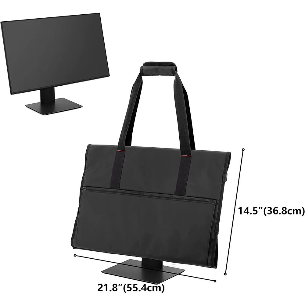 A56XQ กระเป๋าถือสําหรับ 24 นิ้วหน้าจอ LCD และจอภาพ,จอภาพป้องกันกระเป๋าเดินทางสําหรับ 24 นิ้ว,สีดํา