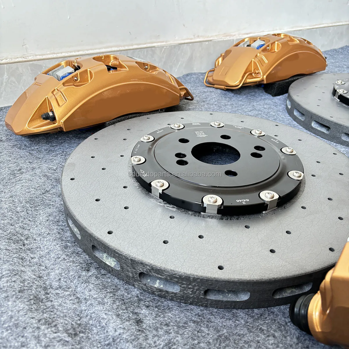 Ceramic Brake Disc Carbon Ceramic Brake Disc Front 420mm S63 6 Pot Brake Caliper Rear S65 1 Pot 360mm for Benz W140 W 220 W221
