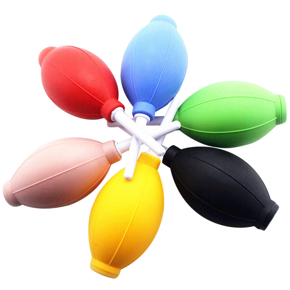 

6pcs Cleaning Blower TPE Material Dust Cleaner for Camera Lens Computer Keyboard Lightweight Compact Practical