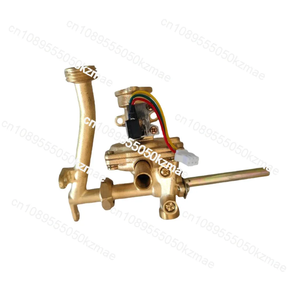 Replacement Part Brass Assembly Valve for 7-10L Gas Water Heater, Durable Brass Construction Without Left Side Solenoid