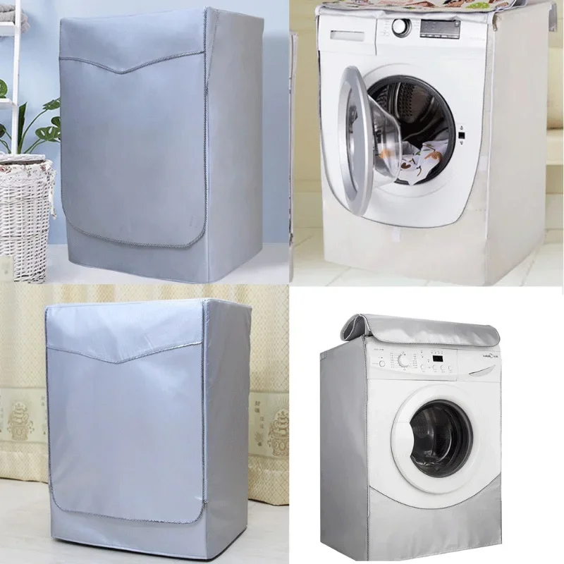 Sunscreen Dust Proof Cover Washing Machine Cover Waterproof Case Washing Machine Protective Dust Front Load Wash Dryer S-XXL