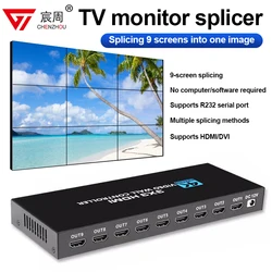 3x3 9 ekran 4K HDMI DVI TV splicer kontroler ściany wideo 1x2x3x2x2x2x2 3x2 4x2 2x2 2x2 4x2 2x2 multi ekran wideo przełącznik procesora