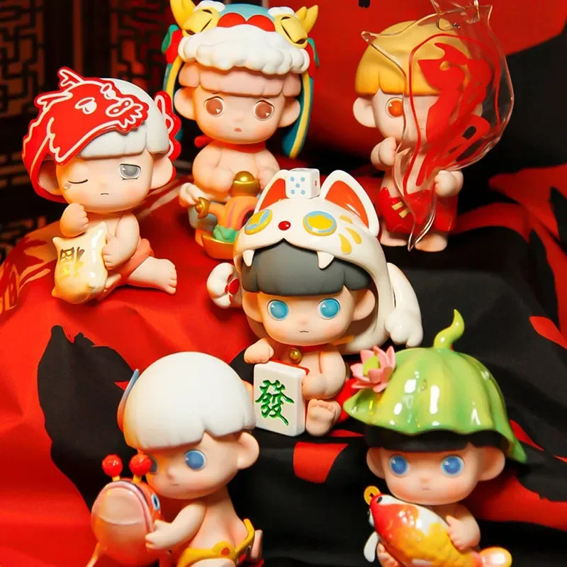 

Год Дракона, серия, слепая коробка, игрушка, загадочная коробка, милая экшн-фигурка аниме, модель, коллекция, кукла, декор, подарок-сюрприз на день рождения