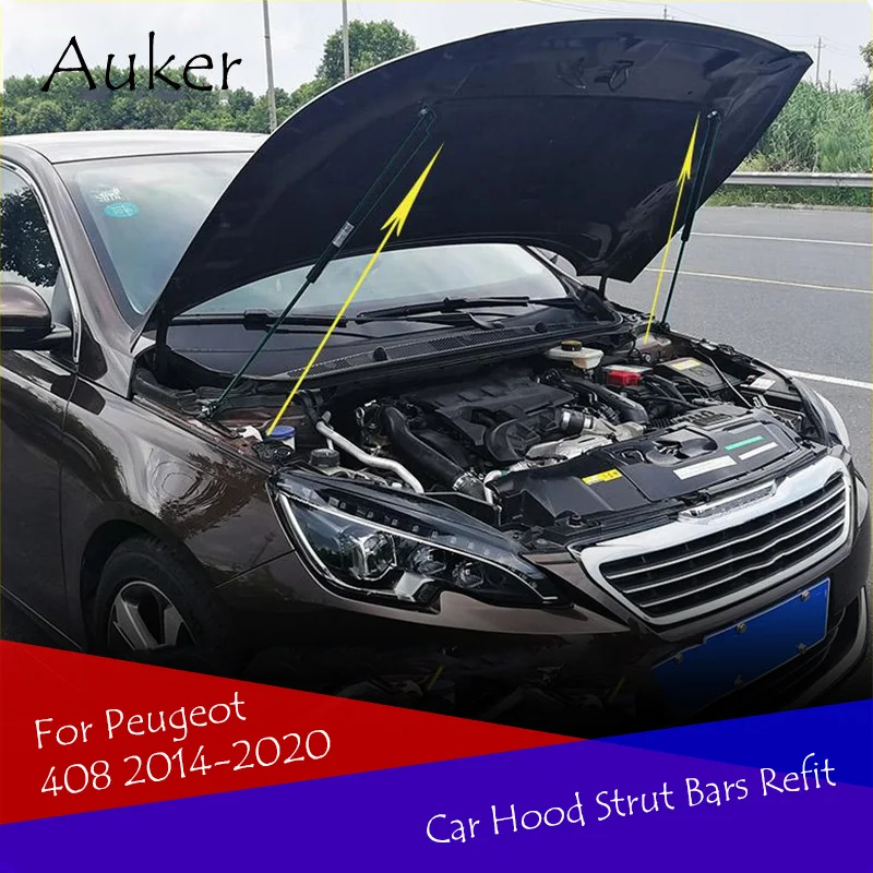 

Refit Bonnet Hood Gas Spring Shock Lift Strut Bars Support Rod Car-styling For Peugeot 408 2014-2020