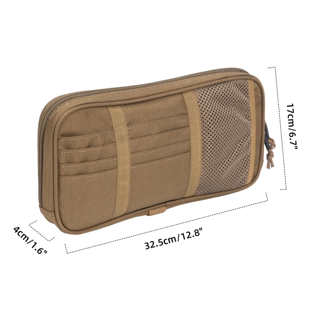 EXCELLENT ELITE SPANKER Multifunctional Car Sunshade Pouch Storage Bag Tactical EDC Tool Bags Molle Sunshade Accessory Pouch