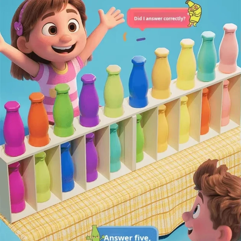 

Early Education Fun Beverages Color Matching Game Guessing Memory Training Parent-child Interactive Board Game Puzzle Toy Gift