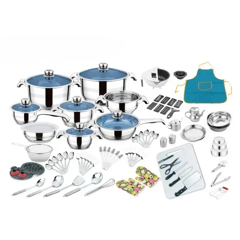 Hot Sale Deluxe 100-piece Kitchen Cookware Set Household Cookware Set Non-Stick Cookware