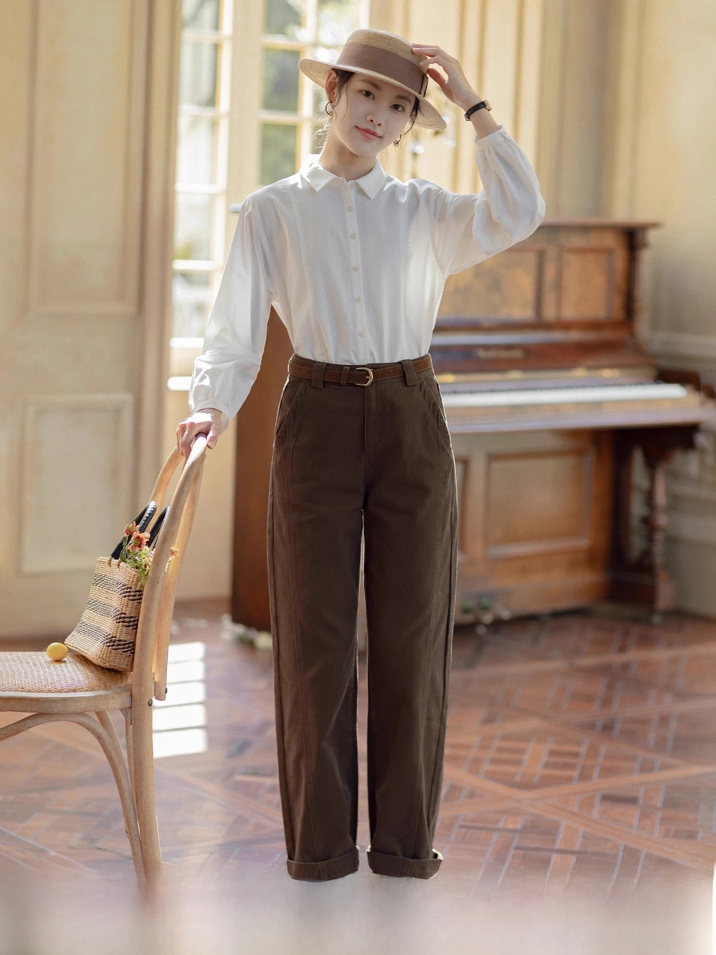 

Красные винтажные повседневные джинсы Red Rescence: новые, универсальные, стройнящие, из хлопкового денима, для весны и осени