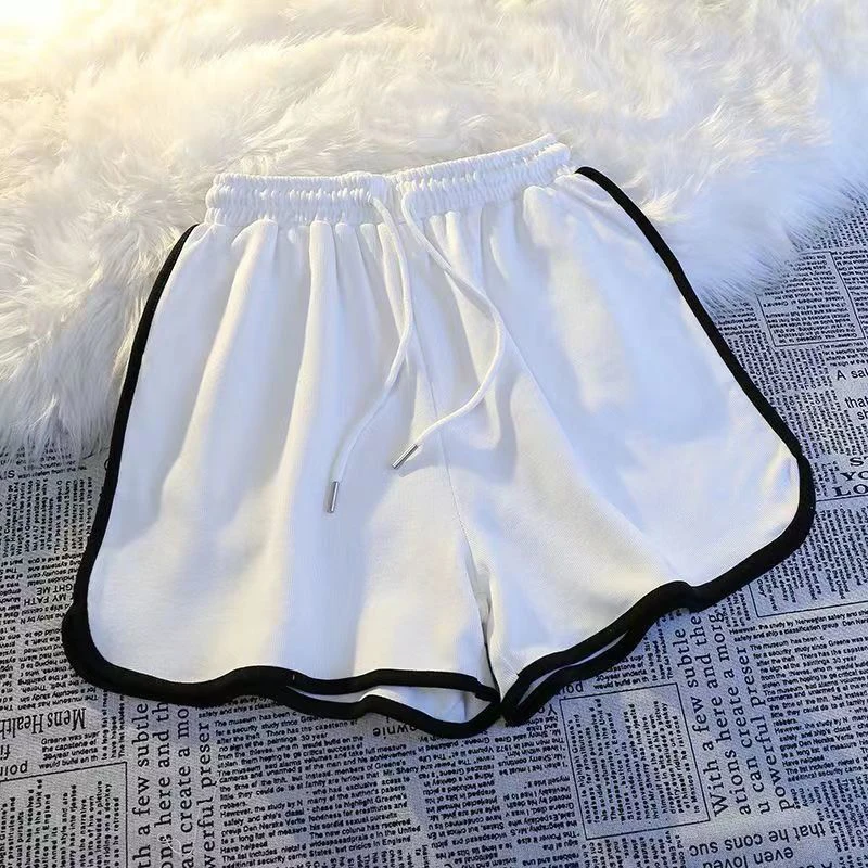 Women Casual Shorts Summer Loose High Waist Female Wide Leg Shorts Fashion New All Match Sports Solids Ladies Shorts