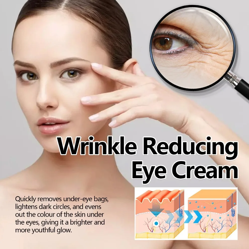 Hot Moisturizing Instant Lift Eye Cream Reduces Wrinkles Firming Eye Roller Removal Eye Bags Delays Aging Eye Serum