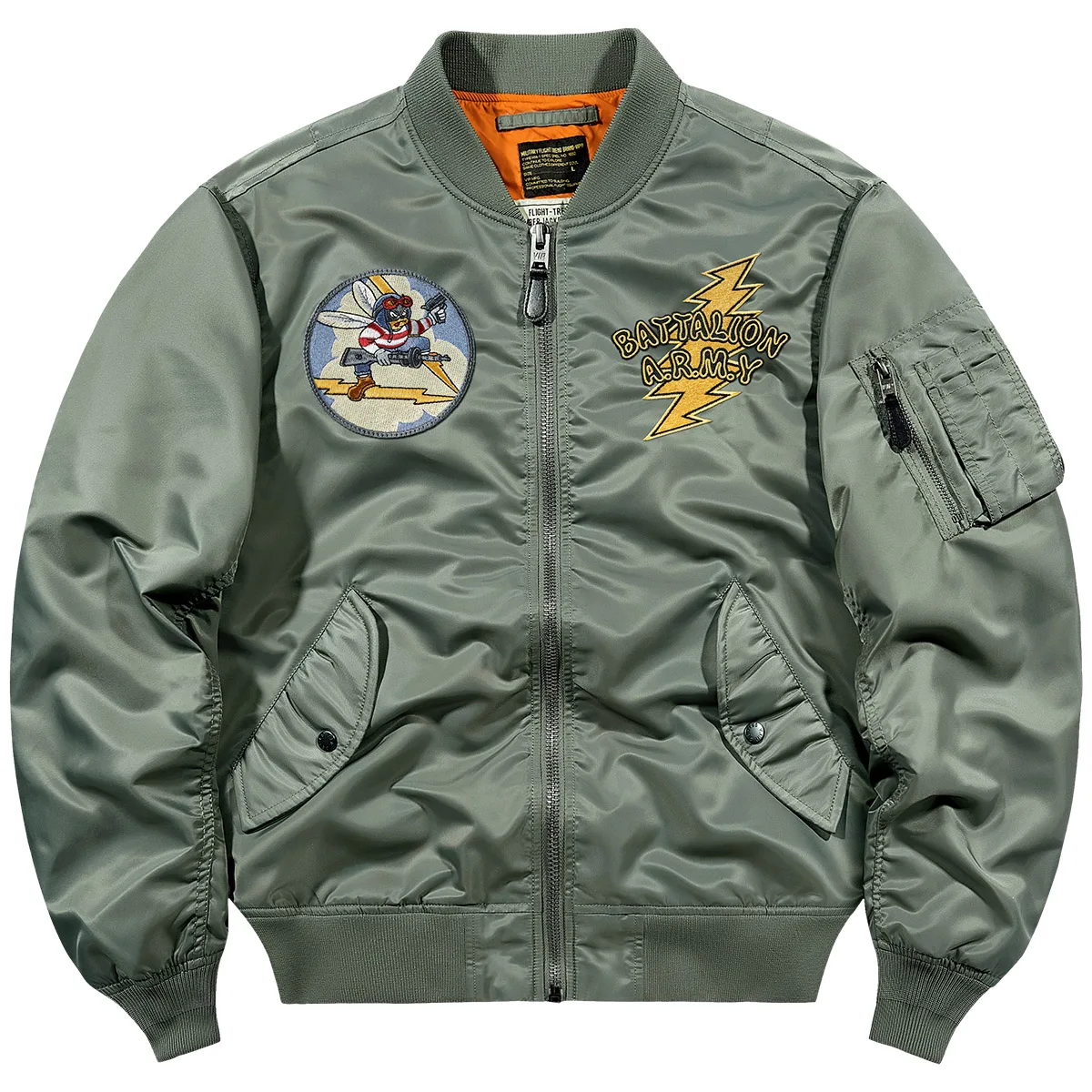 

Мужская куртка-бомбер VIP Spring MA Pilot с вышивкой, рабочая одежда, большие размеры, парная модель, в американском бейсбольном стиле, модная