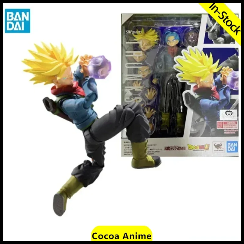 В наличии BANDAI S.H.Figuarts Original Dragon Ball Super Future Trunks ПВХ Аниме Фигурки Модель Игрушки Подарки Коллекция