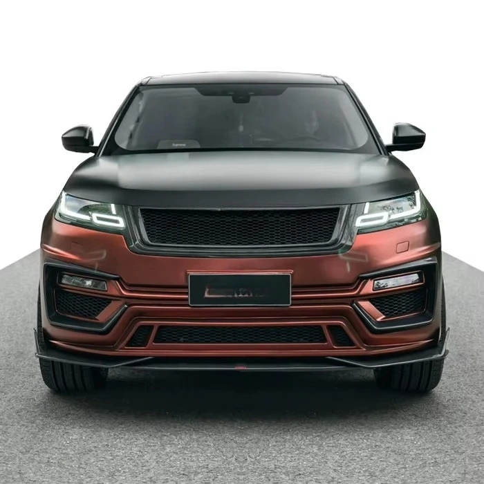 Body Kit for Land Range Rover Velar Front Bumper Wide Flare Carbon Fiber Front Lip Rear Diffuser Side Skirts and Trunk Spoiler