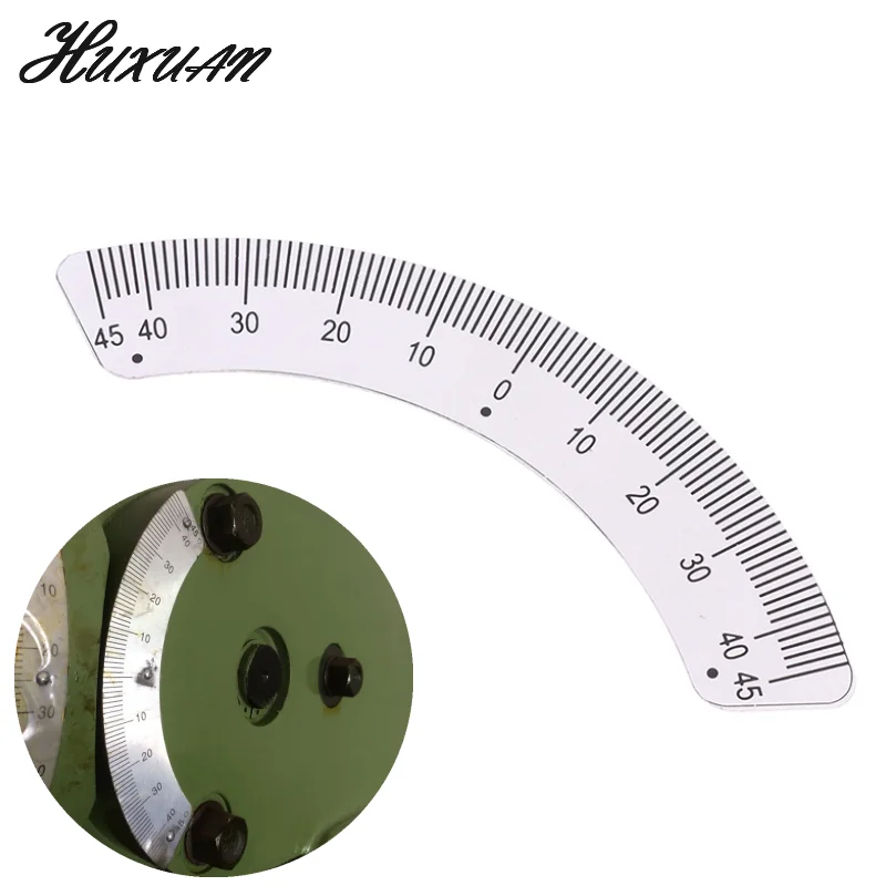 1/2pcs Angle Plate Scale Ruler 45 Degree Angle Arc M1197 Protractors Milling Machine Part - Measuring Gauging Tools